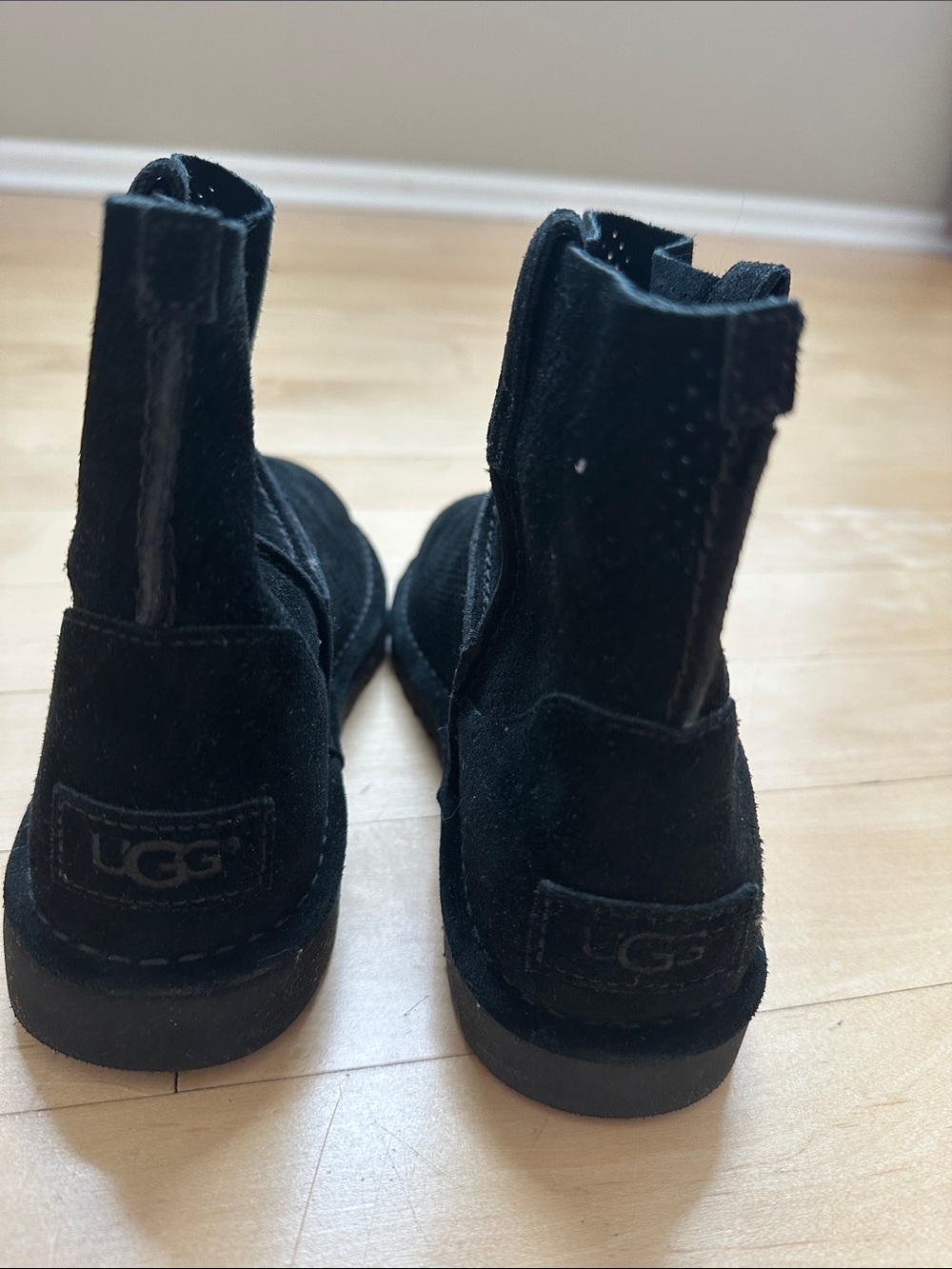 UGG Black Suede Ankle Boots